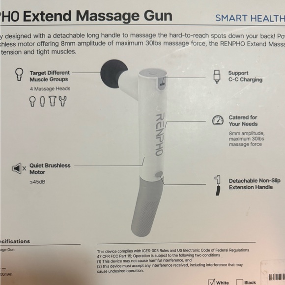 Percussion massage gun - Picture 3 of 3